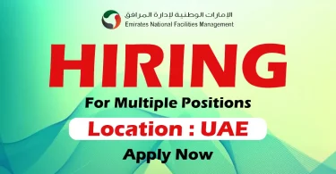 Emirates National Facilities Management Recruitments in UAE