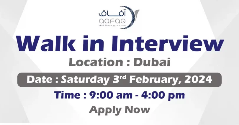 Aafaq Walk in Interview in Dubai