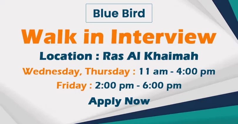 Blue Bird Walk in Interview Ras Al Khaima