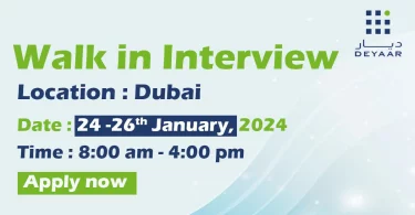 Deyaar Walk in Interview Dubai