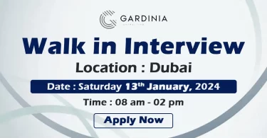 Gardinia Contracting Walk in Interview Dubai