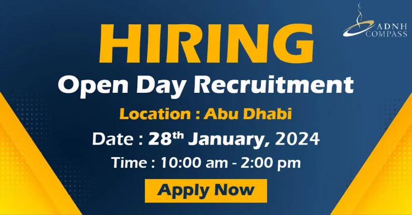 ADNH Compass Open Recruitments in Abu Dhabi