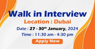 Sales Consultant Walk in Interview Dubai