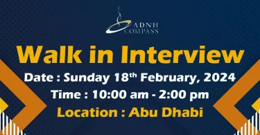 ADNH Walk in Interview in Abu Dhabi