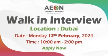 Aeon Walk in Interview in Dubai