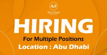 Ali & Sons Contracting Recruitments in Abu Dhabi