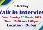 Berkeley Walk in Interview in Dubai