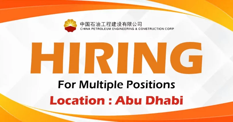 CPECC Recruitments in Abu Dhabi