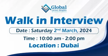 GCH Walk in Interview in Dubai