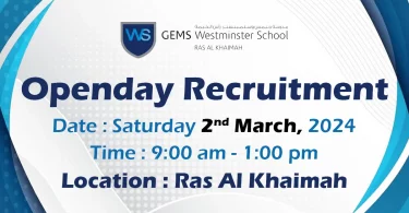 Gems School Open day Recruitment Ras Al Khaimah
