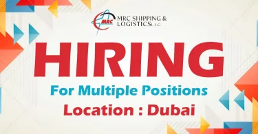 MRC Shipping & Logistics Recruitments in Dubai