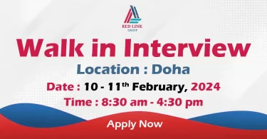 Red Link Group Walk in Interview in Doha