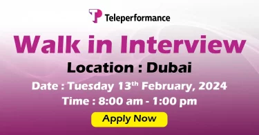 Teleperformance Walk in Interview in Dubai