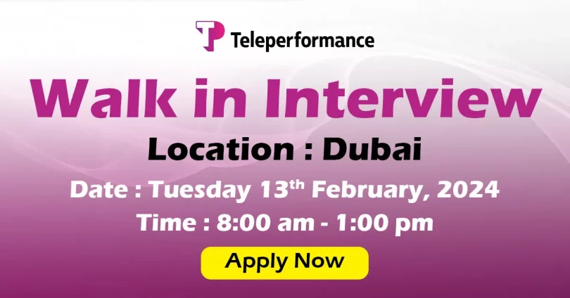Teleperformance Walk in Interview in Dubai