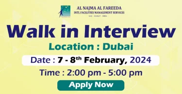 Al Najma Al Fareeda Walk in Interview Dubai