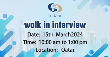 Imdaad Walk in Interview in Qatar