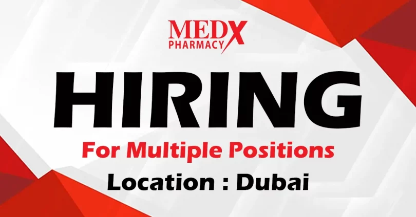 MEDX Pharmacy Recruitments in Dubai