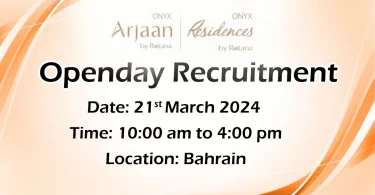 Onyx by Rotana Open Day Recruitment in Bahrain