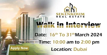 Sekenkoum Real Estate Walk in Interview in Dubai