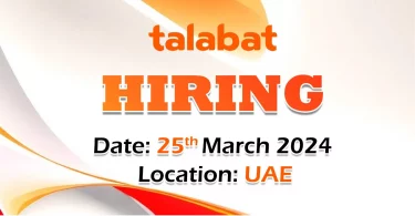 Talabat Recruitment in UAE